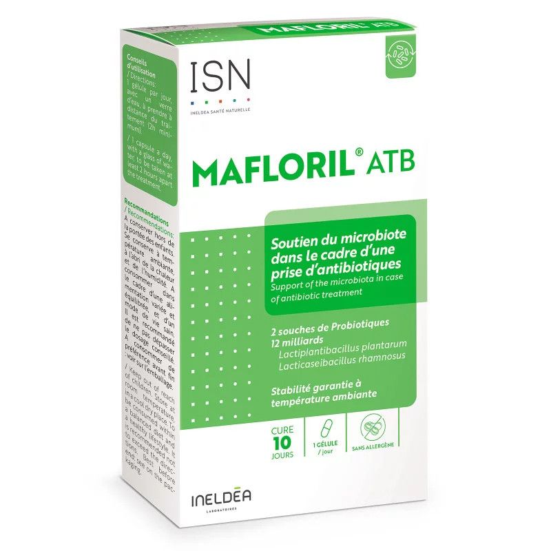 МАФЛОРИЛ ATБ - пробиотик, устойчивый к антибиотикам INELDEA Santé Naturelle, 