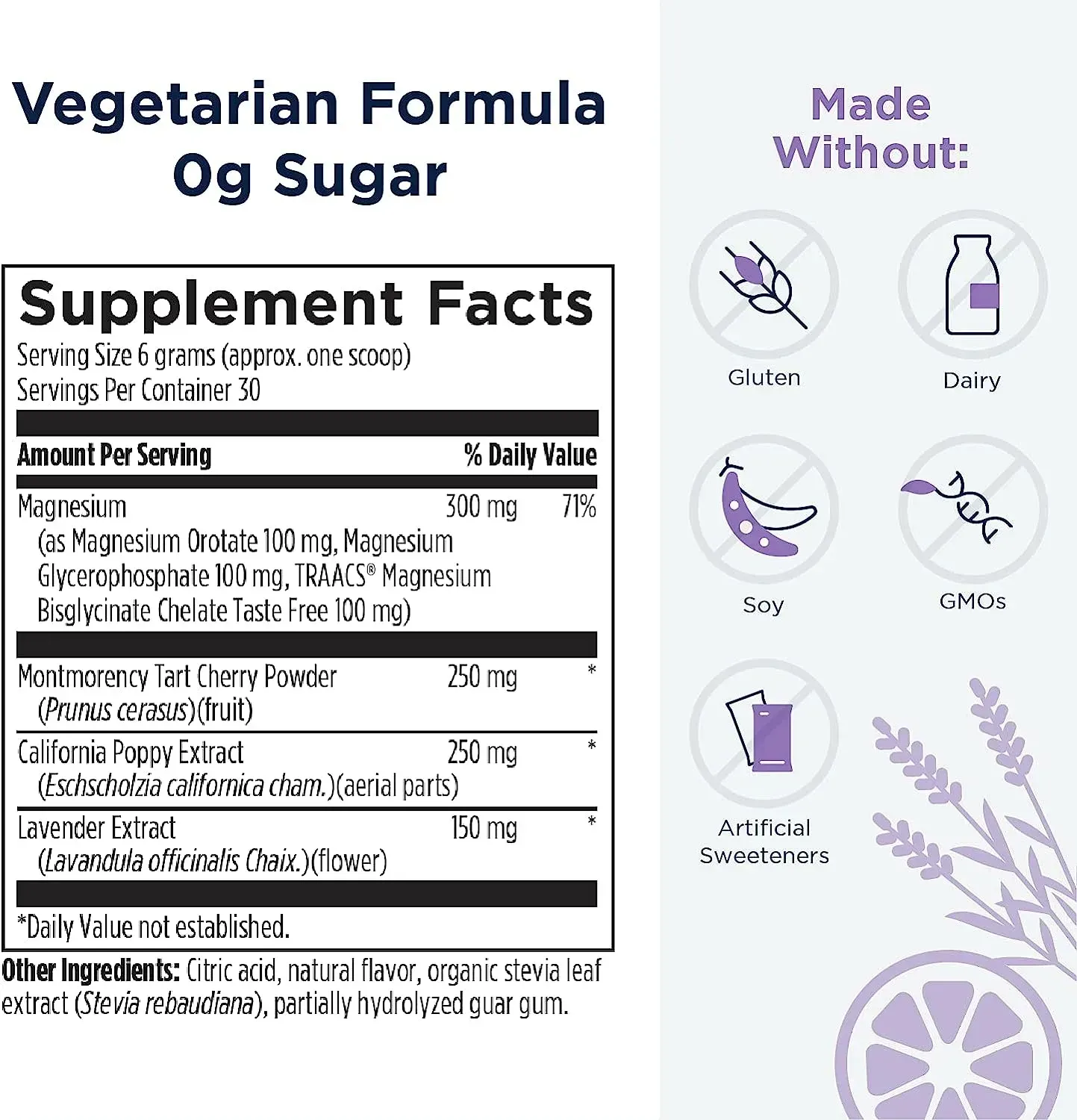 TriMag Supreme Night / Магній 3х видів для підтримки сну Designs for Health/1