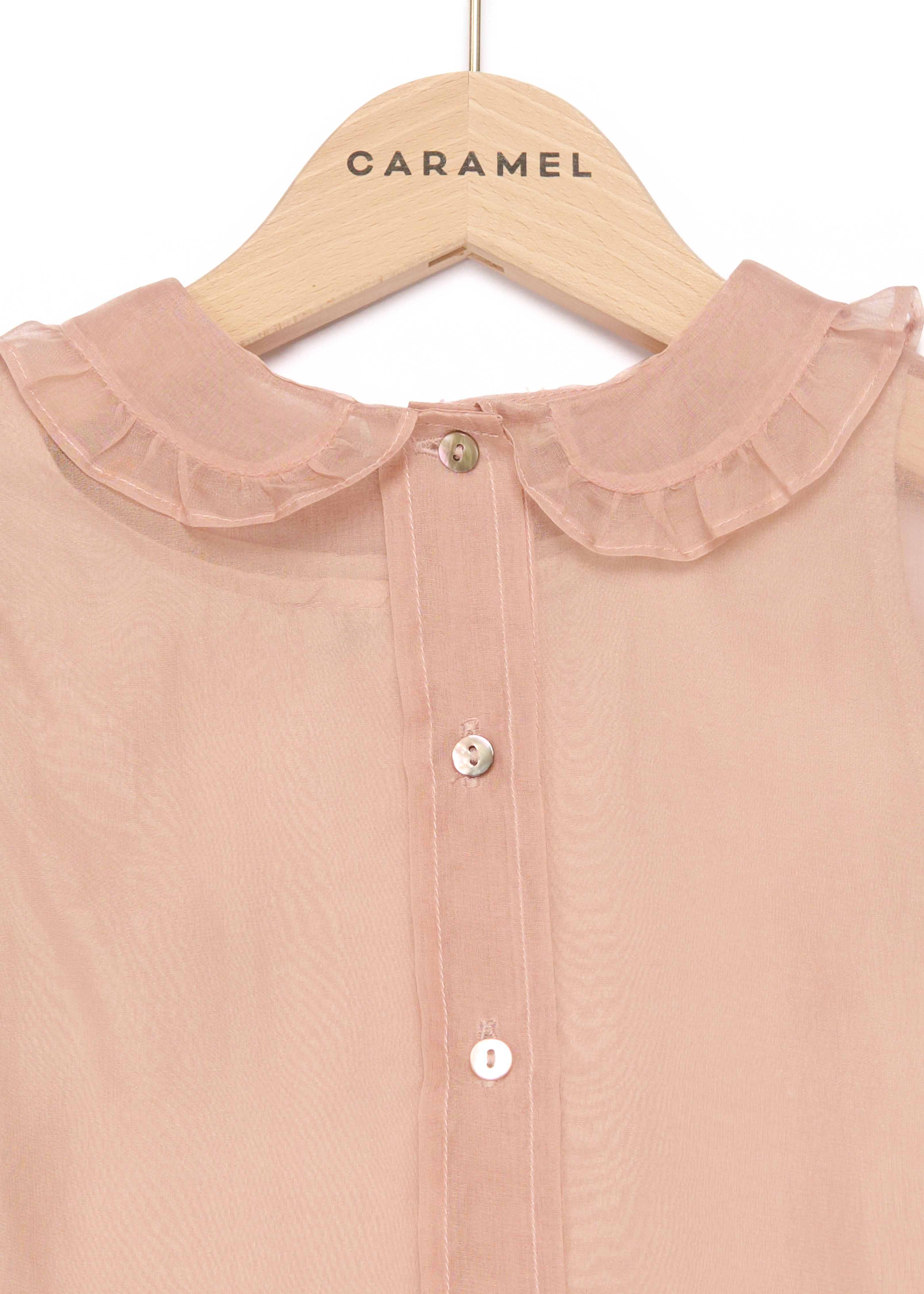 Топ-блуза смуглявий персик Caramel,/1