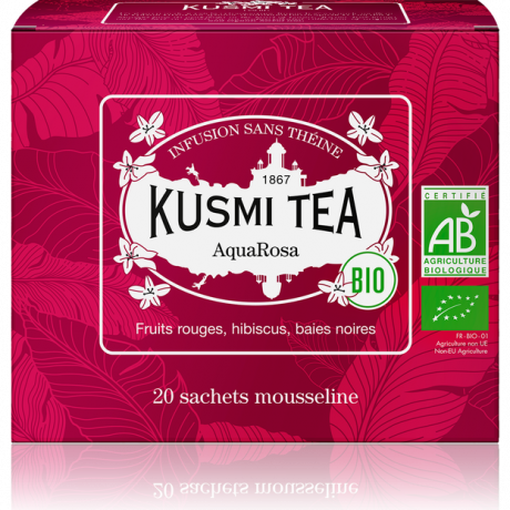 Органічний трав'яний чай АкваРоза пакет Kusmi Tea, 