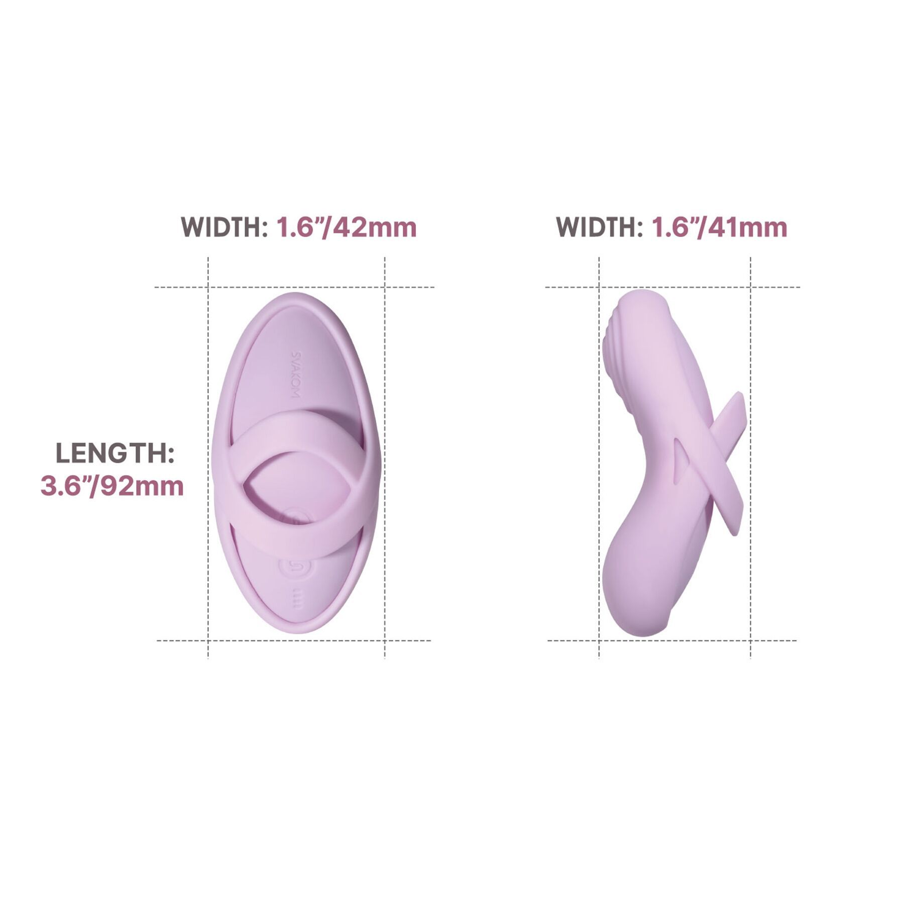 Клиторальный вибратор Svakom Echo 2 Pink Lilac/2