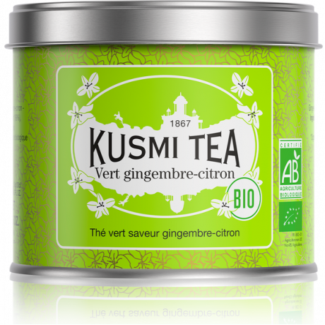 Чай зеленый Имбирь и Лимон органический Kusmi Tea, 