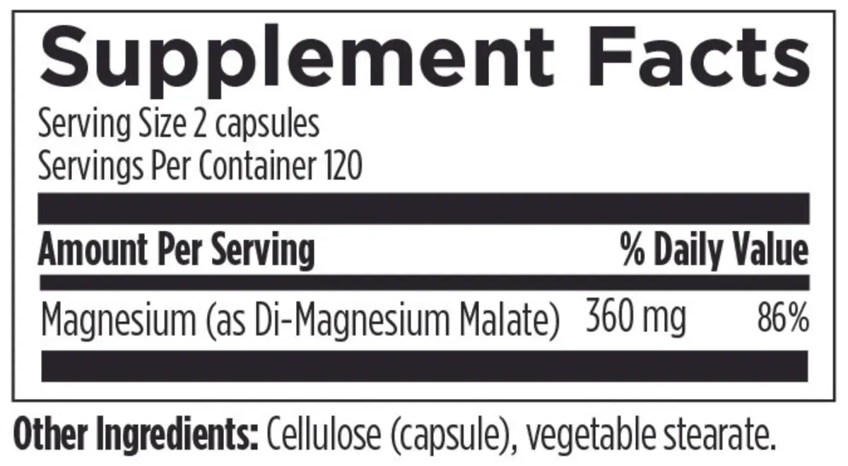 Magnesium Malate / Магній Малат Designs for Health/1