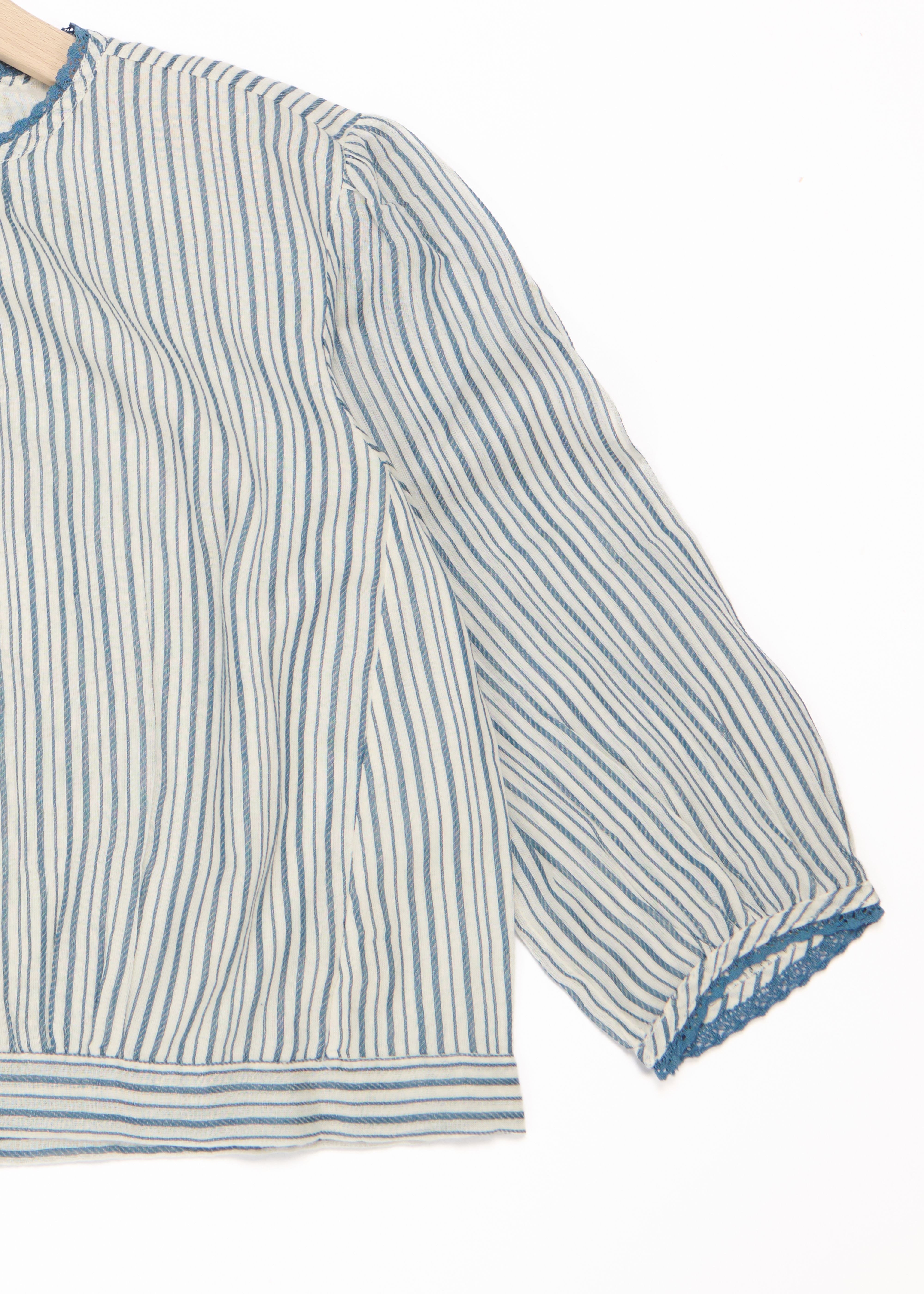 Блуза синяя полосатая Caramel/3