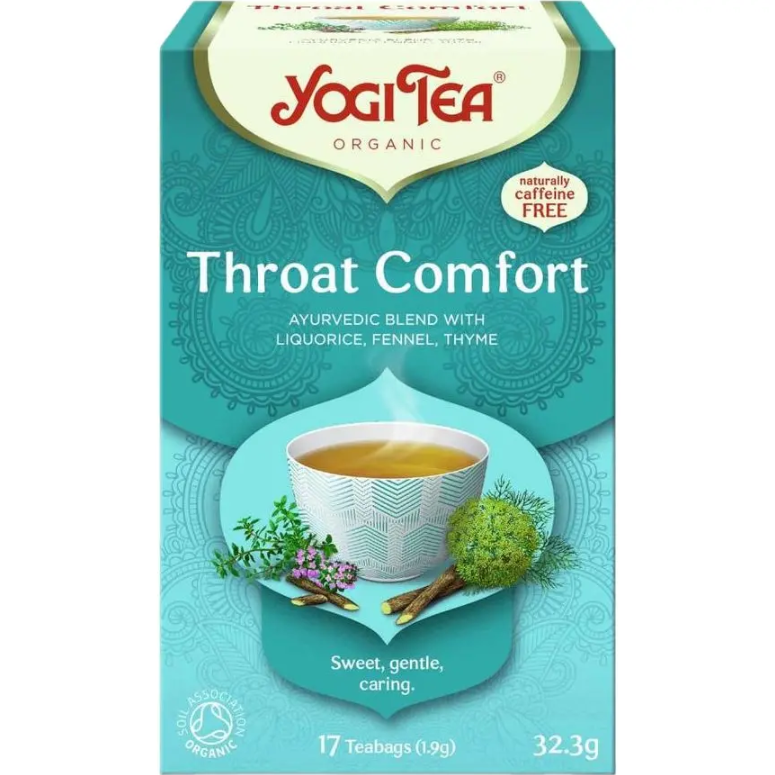 Чай трав’яний з прянощами "Комфорт для горла" органічний пакет, Yogi Tea