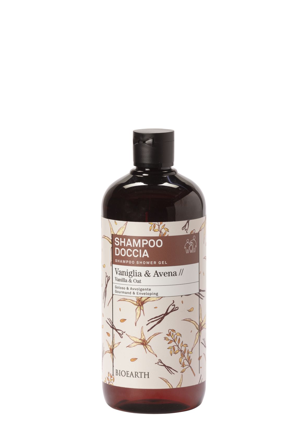 Family Vanilla & Oat Shampoo shower gel Шампунь-гель увлажняющий для волос/душа Bioearth, 