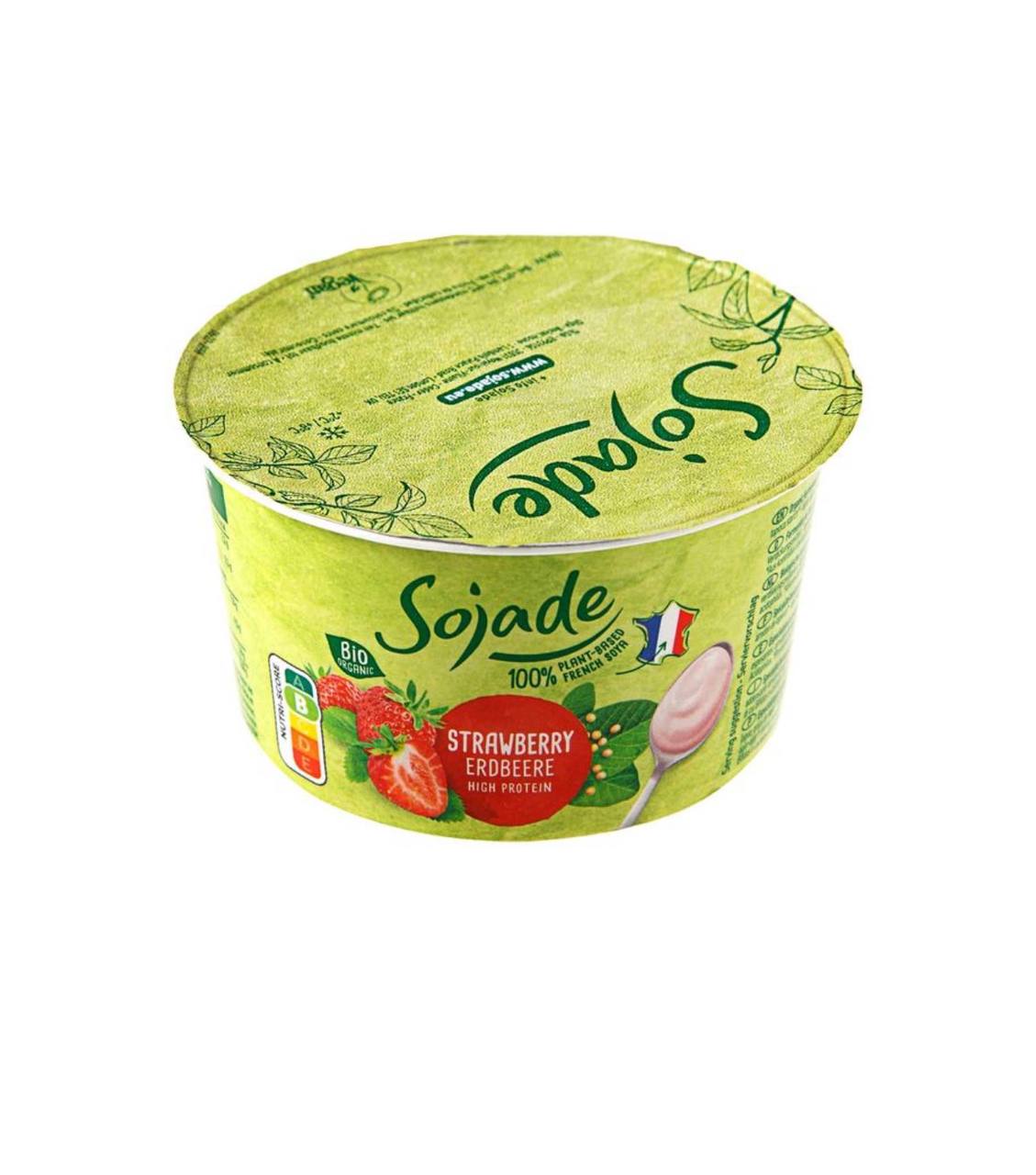 Продукт из ферментированной сои с клубникой органический Sojade, 