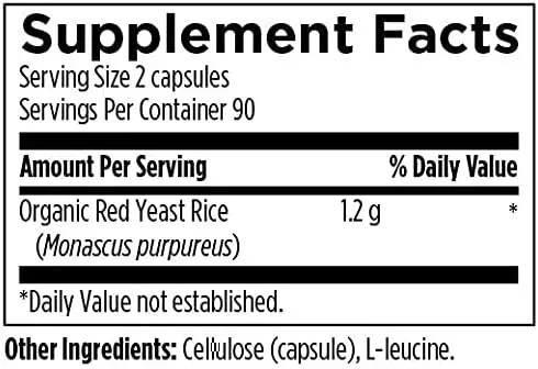 Red Yeast Rice / Красный дрожжевой рис для поддержки сердца и сосудов Designs for Health/1
