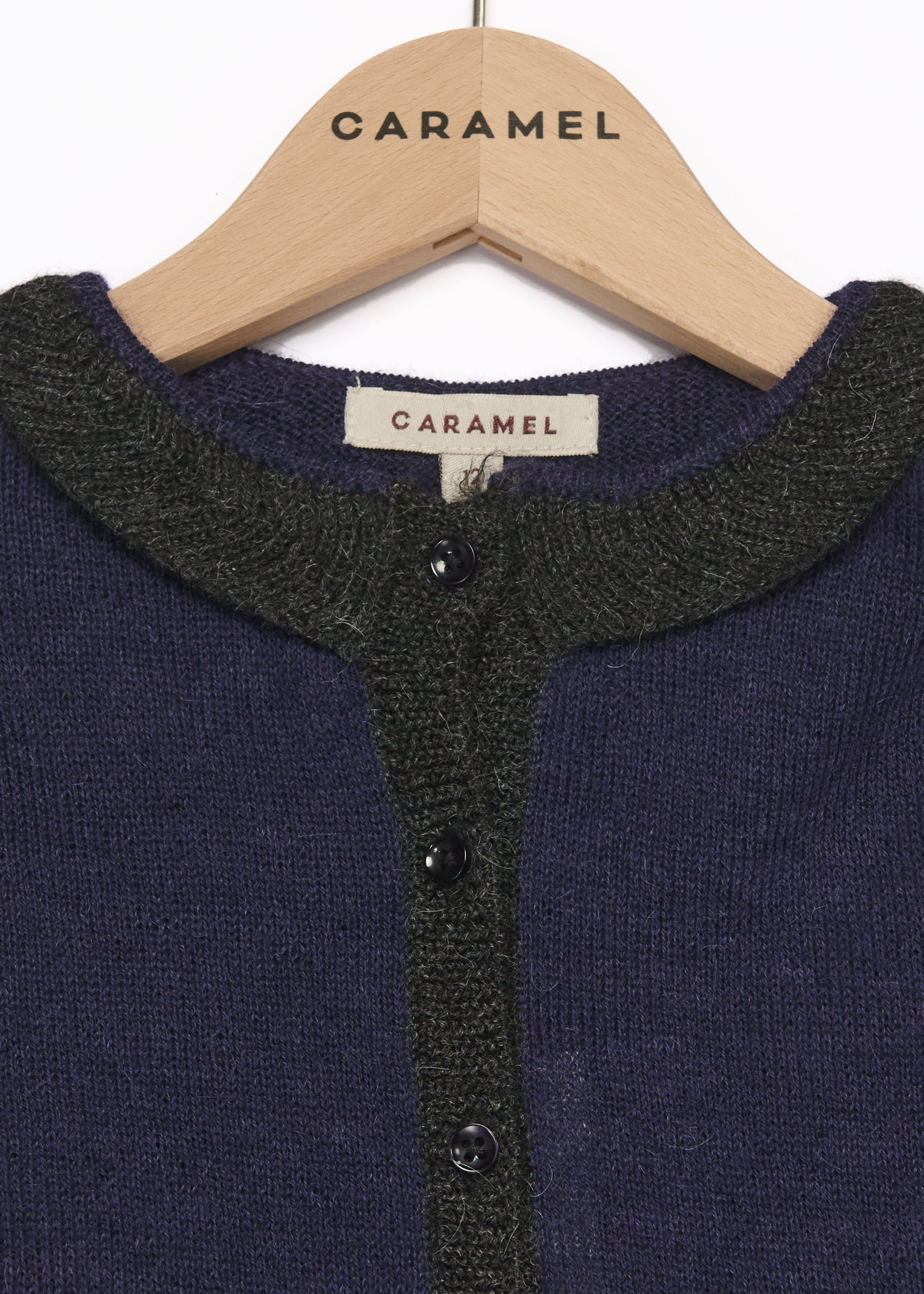 Трикотажный кардиган для младенцев темно-синий Caramel,/1