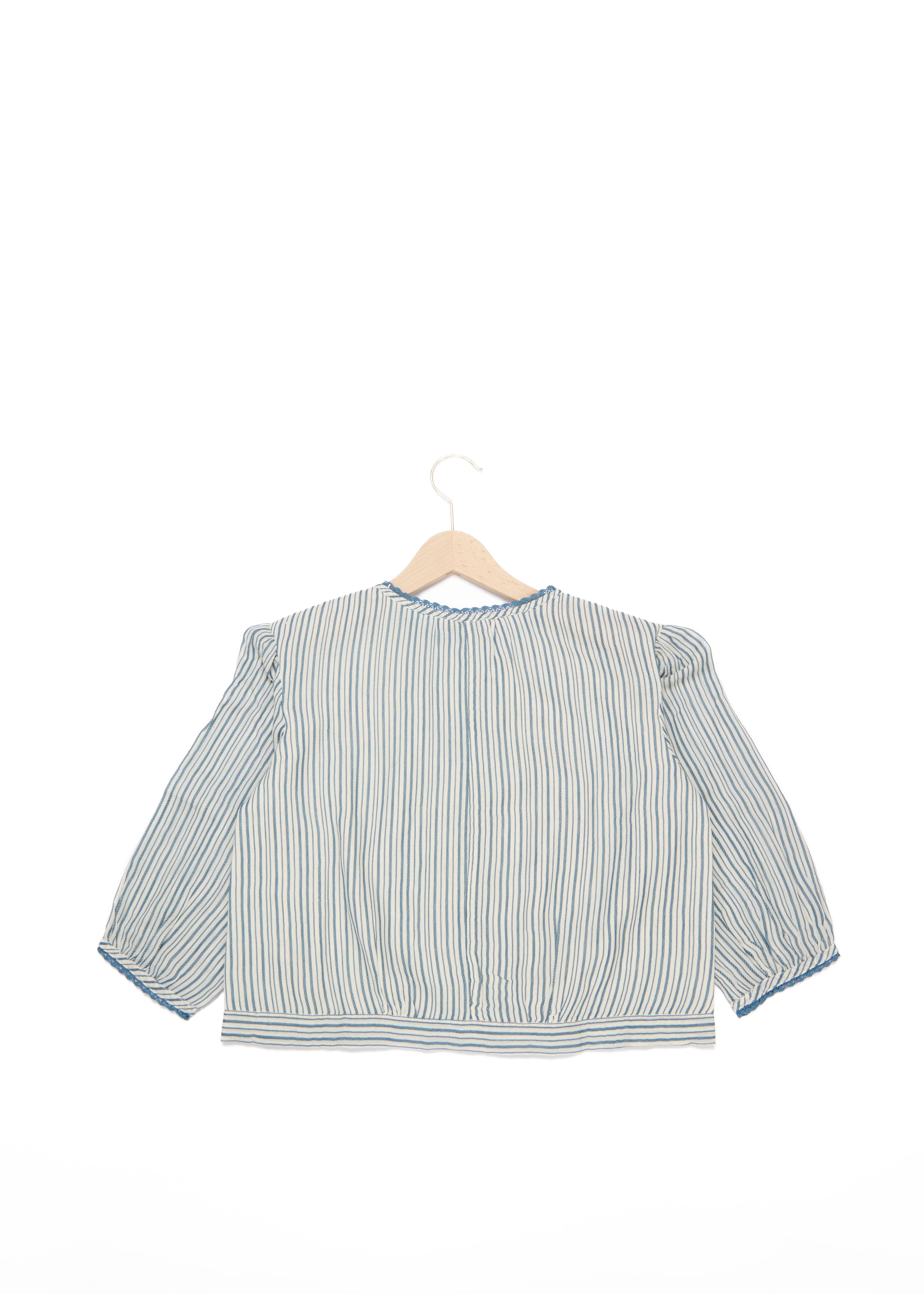 Блуза синяя полосатая Caramel/2