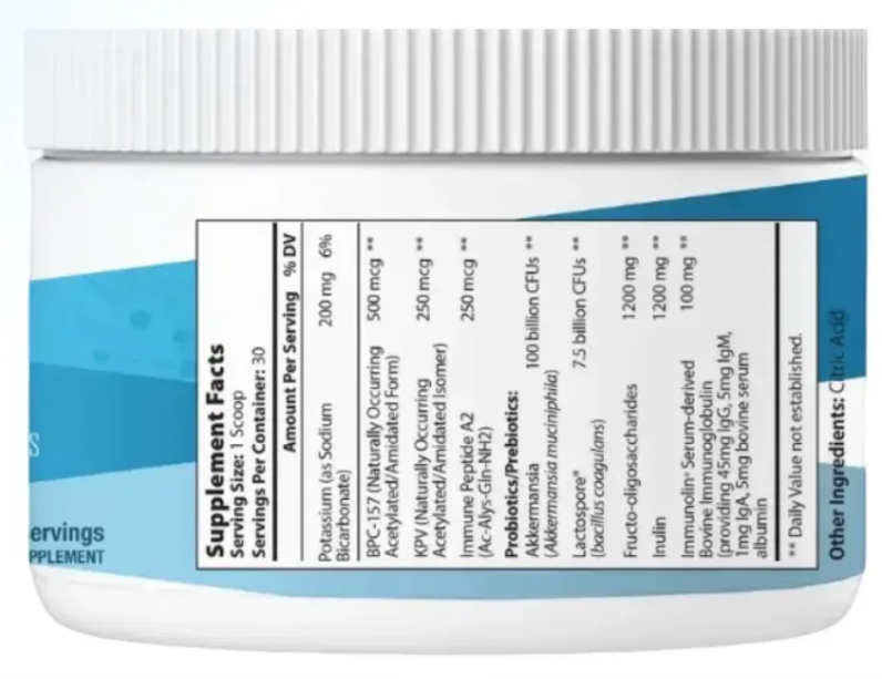 Пептиди BPC-157, KPV і А2 для здоров'я ШКТ без смаку Integrative Therapeutics/1