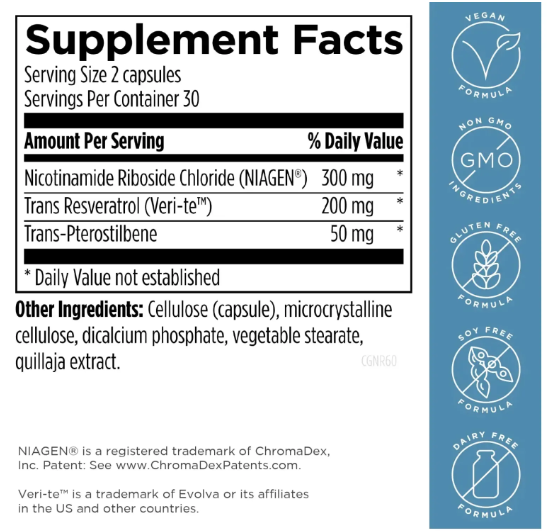 CellGuard-NR - Niagen Формула для восстановления клеток и здорового старения Designs for Health/1