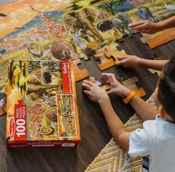 Мега-пазл "Сафарі", 100 елементів від 6 років Melissa&Doug/1