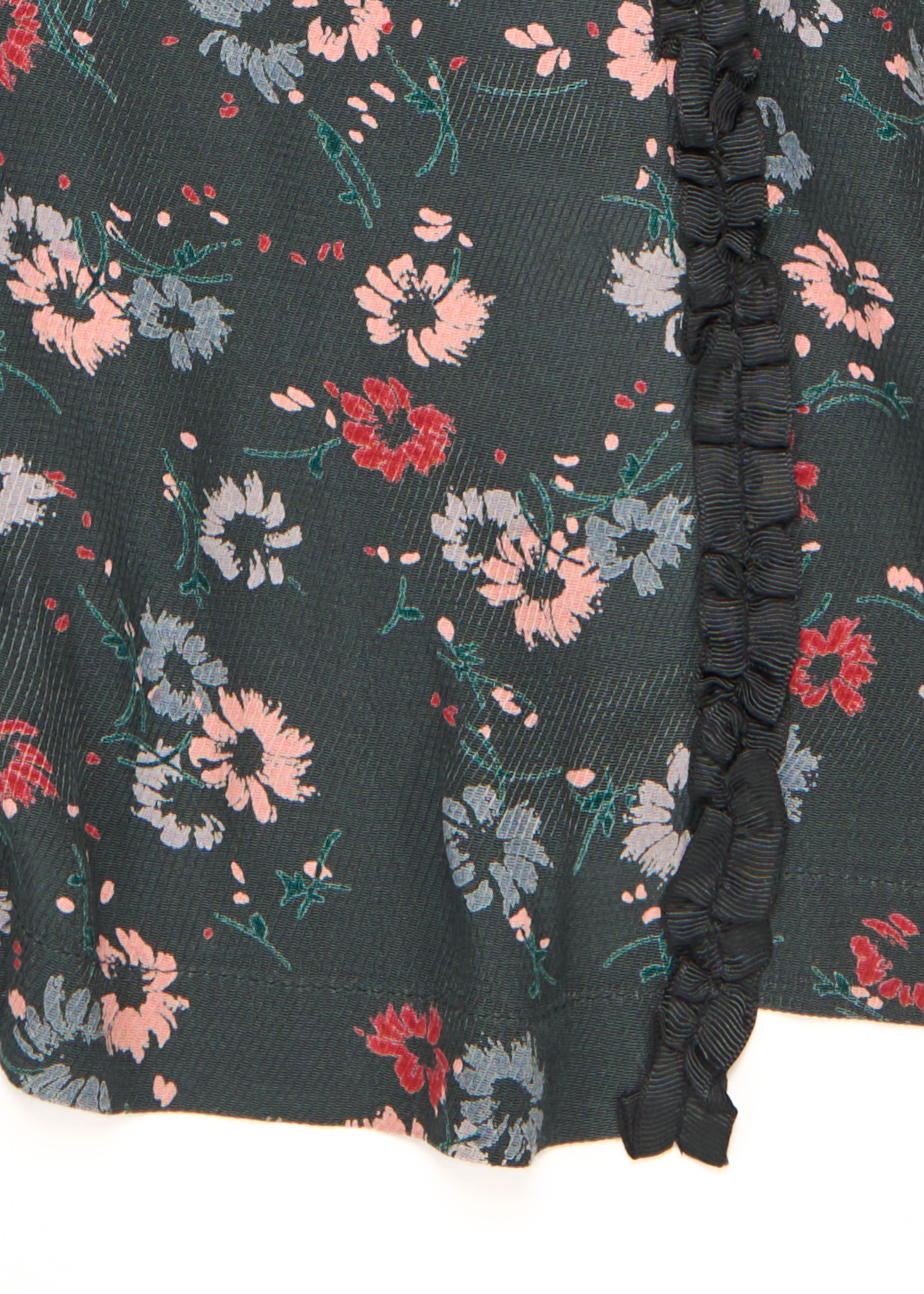 Юбка в темно-бирюзовые цветы Caramel,/2