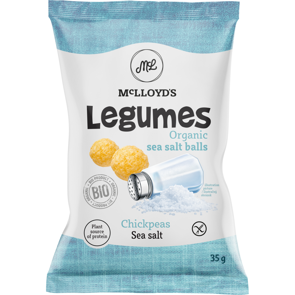 Снек протеиновый нут- морская соль Legumes Mclloyd's