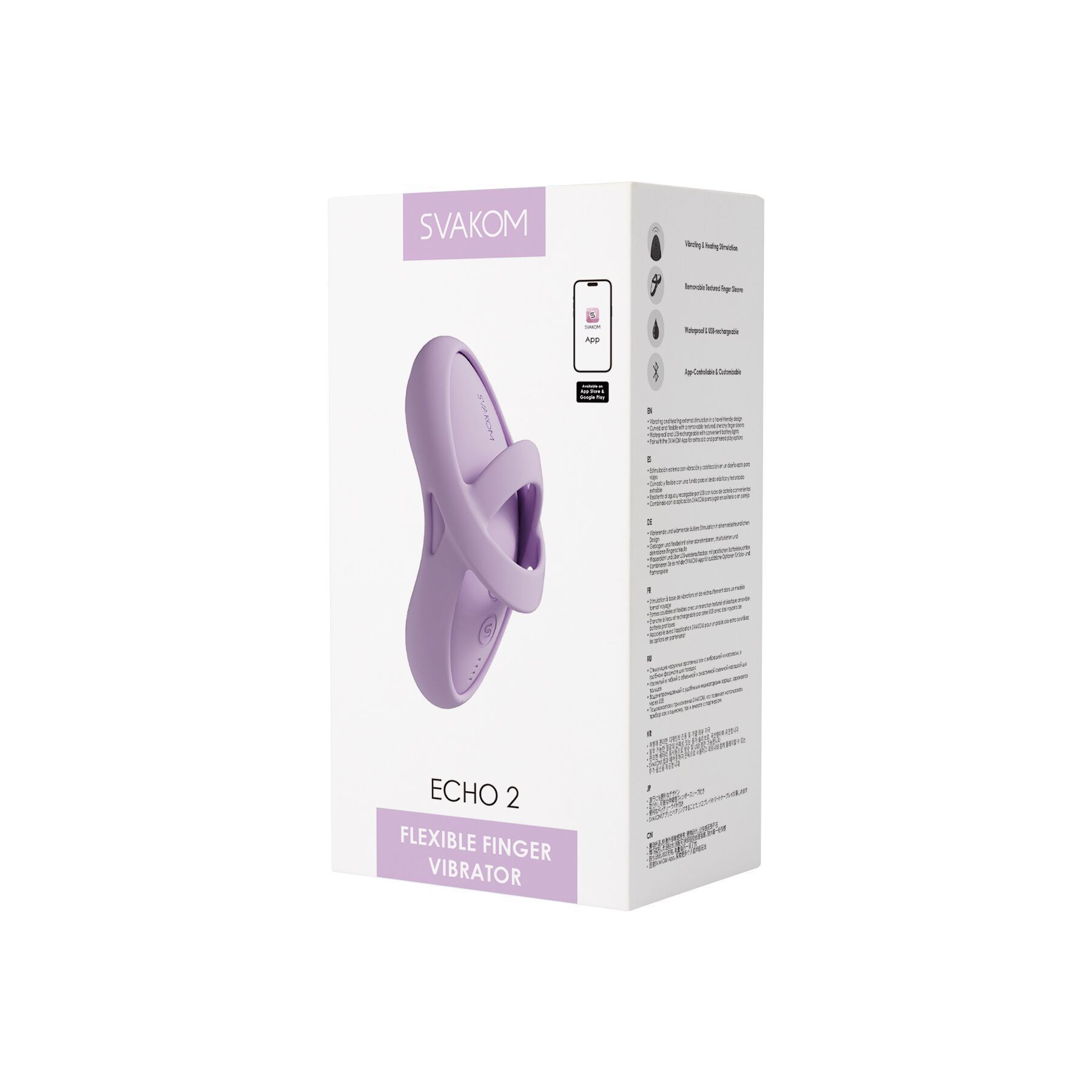 Клиторальный вибратор Svakom Echo 2 Pink Lilac/7