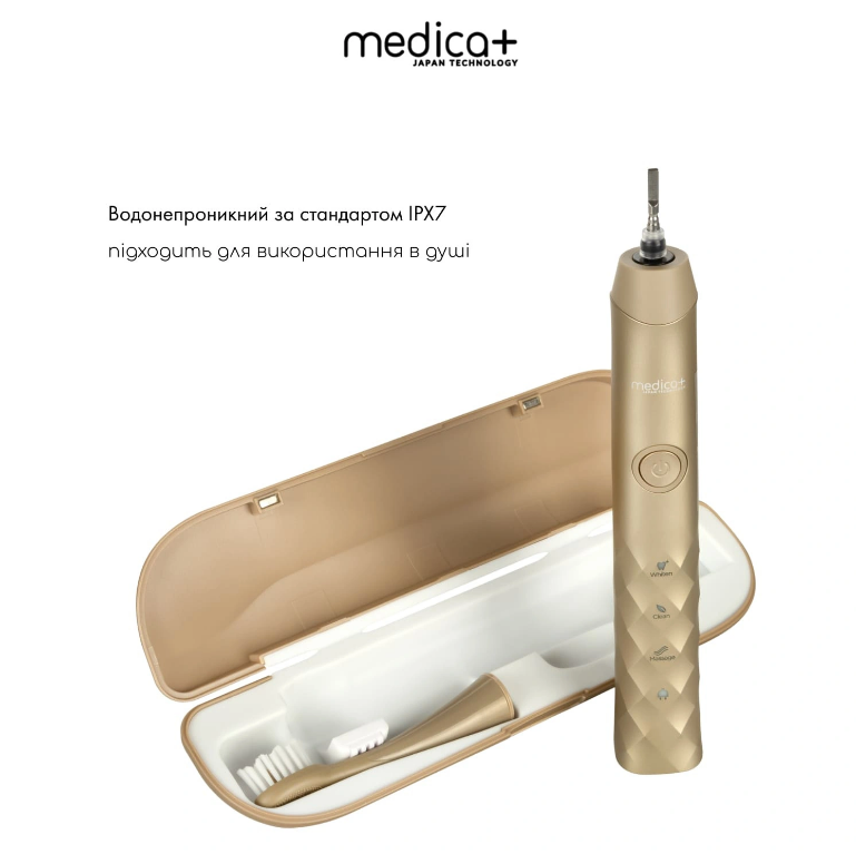 Звукова зубна щітка MEDICA+ ProBrush 11 GOLD Soft-Touch/2