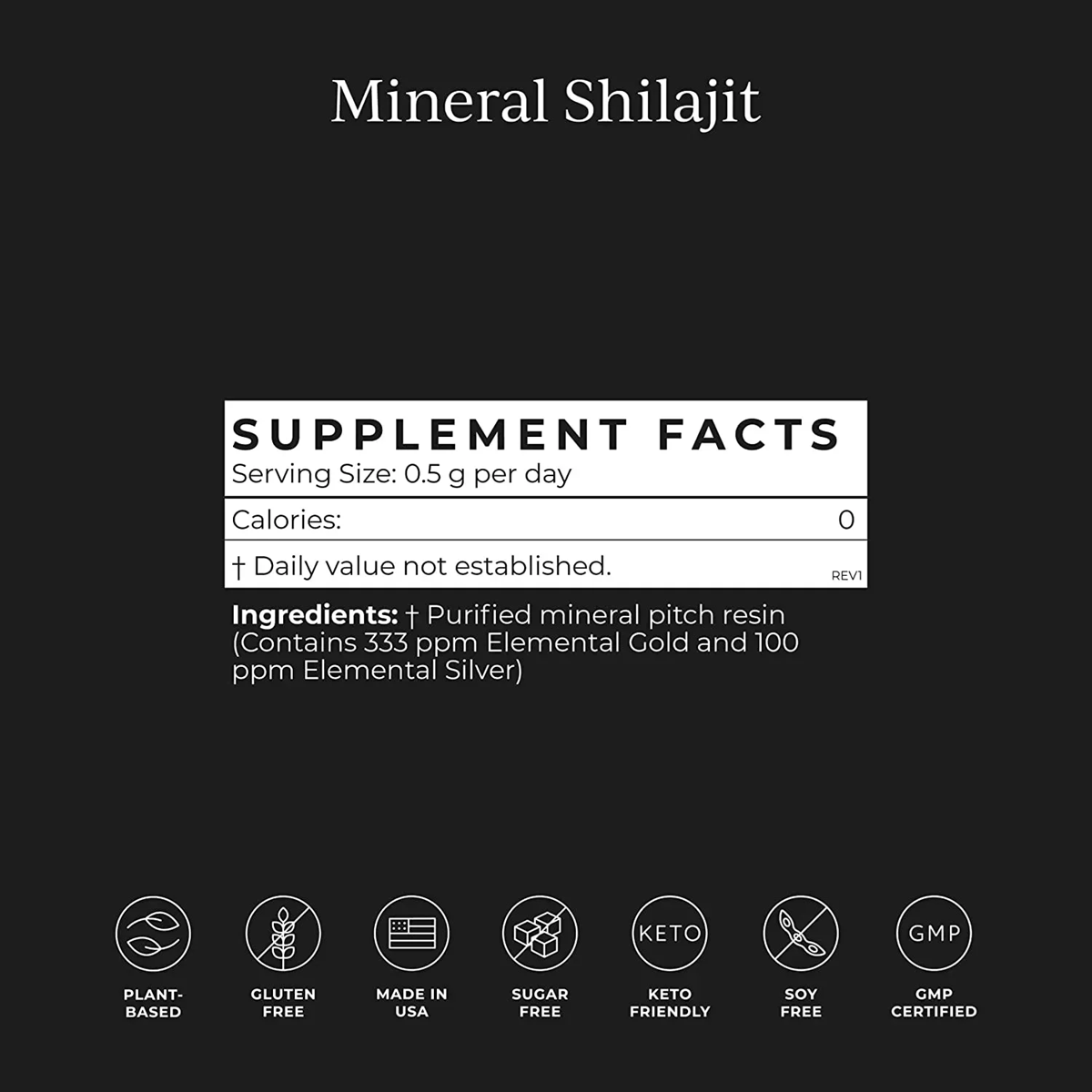 Mineral Shilajit / Минеральное мумие - фульвовая кислота и минералы Cymbiotika, /1