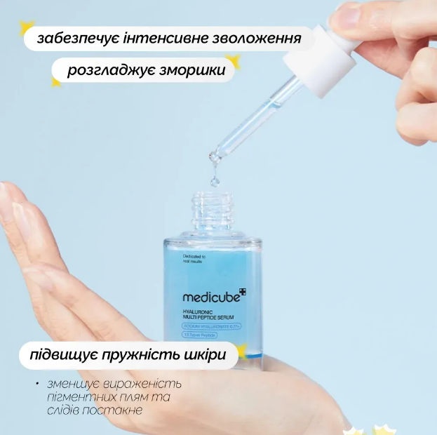 Мультипептидна сироватка з гіалуроновою кислотою Medicube Hyaluronic Multi Peptide Serum/3