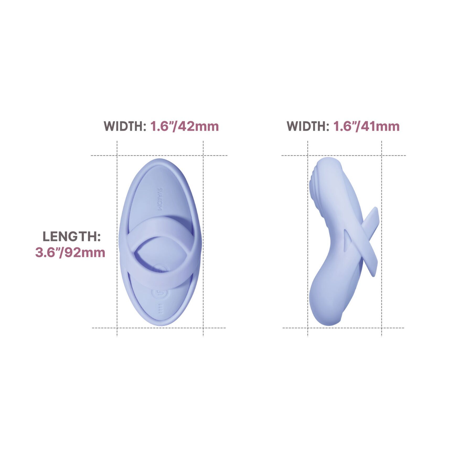 Кліторальний вібратор Svakom Echo 2 Sky Blue/6