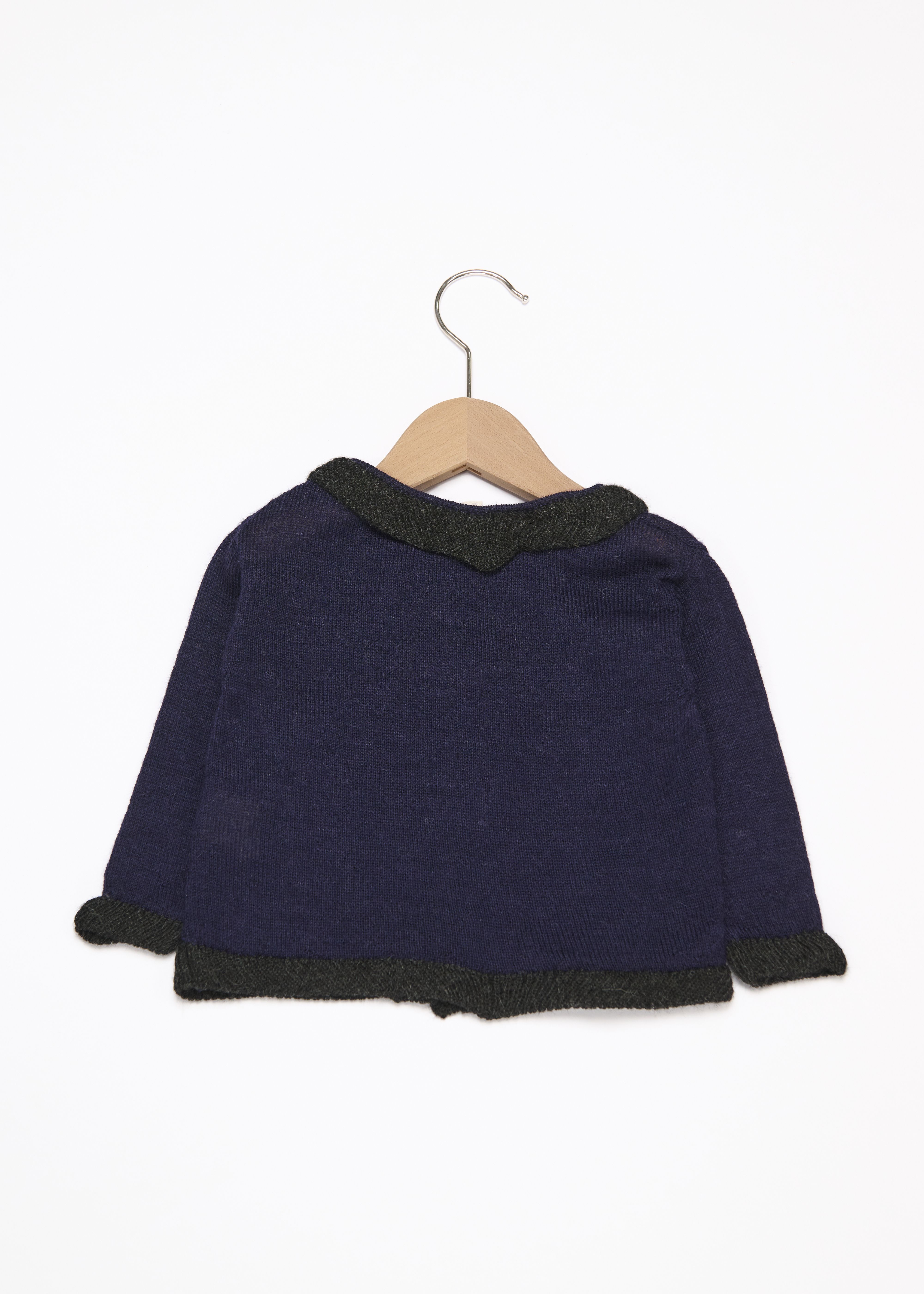 Трикотажный кардиган для младенцев темно-синий Caramel,/2