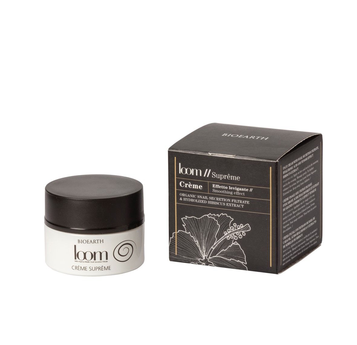 Loom Créme Supreme (Filler-Boto) Крем-филлер для гладкости и упругости кожи с органической слизью улитки Bioearth, 