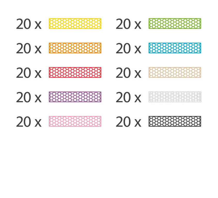 Конструктор "Multi-Mix" 10 кольорів 200шт, Bioblo/2
