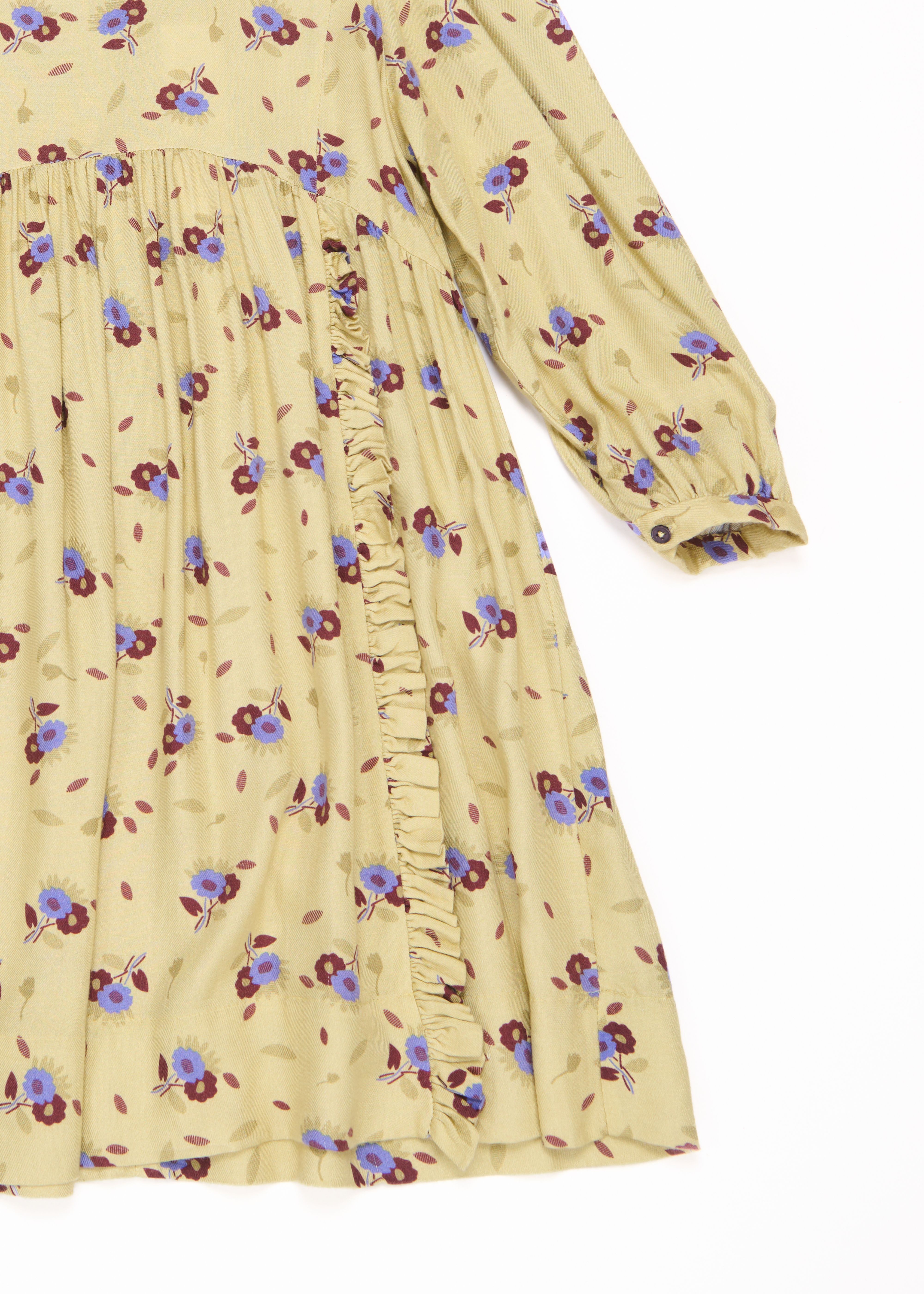 Ткана сукня в принт жовтого чортополоху  Caramel,/2