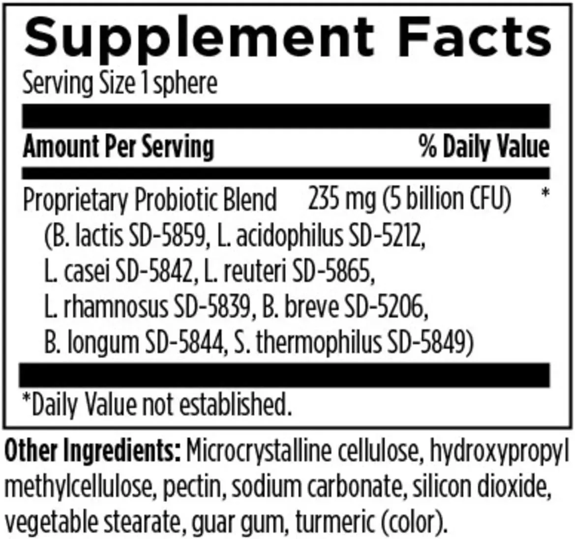 Probiotic Synergy / Пробиотик 5 млрд КОЕ 8 штаммов Designs for Health/1