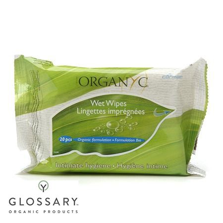 Органические влажные салфетки для интимной гигиены Organ(y)c 