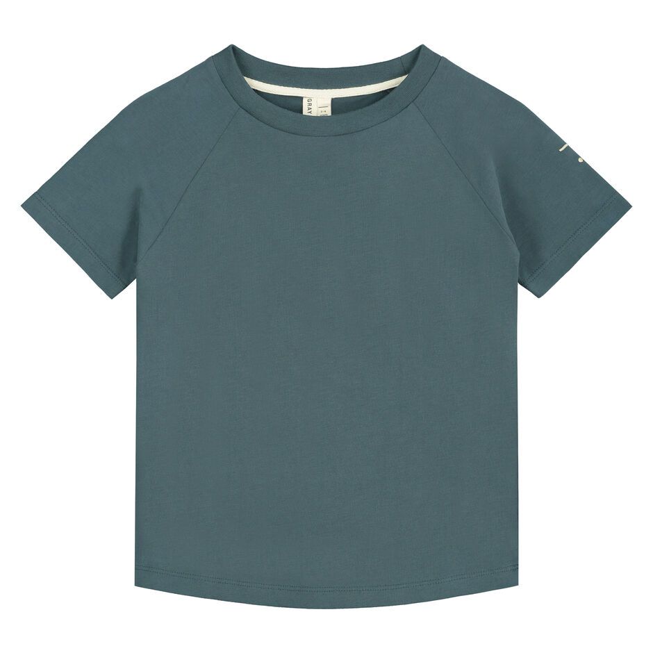 Crewneck Tee Blue Grey Gray Label, 