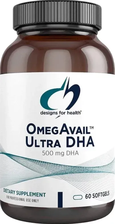 OmegAvail Ultra DHA / Рыбий жир Омега-3 Ультра ДГК 500 мг Designs for Health