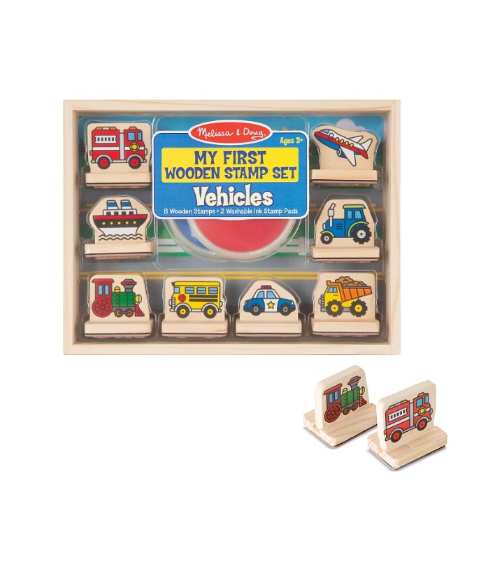 Мої перші штампи "Автомобілі", 8 штук від 3 років Melissa&Doug/1