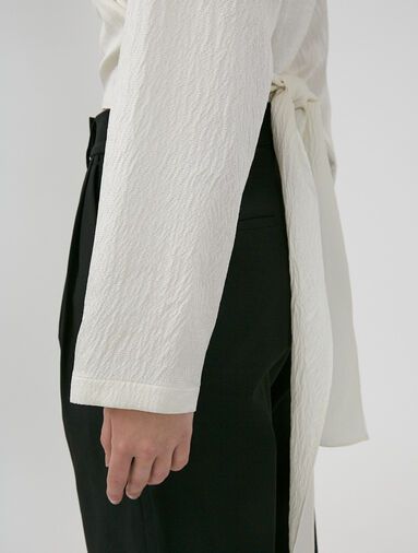 FRON WRAP BLOUSE WHITE, Le 17 Septembre/5