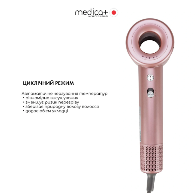 Фен для волос MEDICA+ AIR-ZEN 2.0 rose gold/5