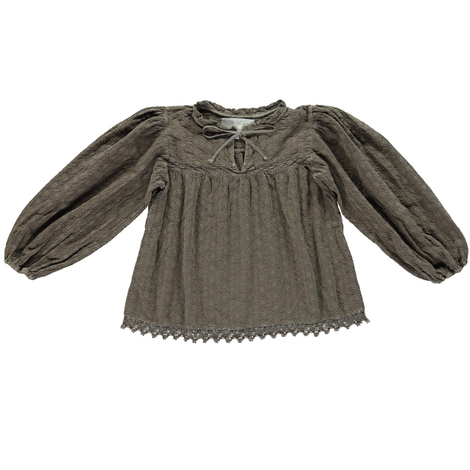 Matilda blouse Coffee natural dye Bebe Organic, 