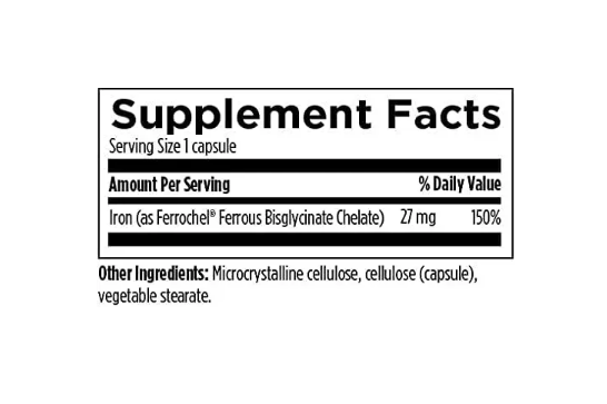 Ferrochel Iron Chelate - Железо бисглицинат 27 мг Designs for Health/1