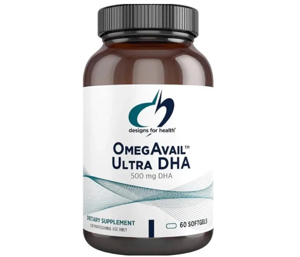 OmegAvail Ultra DHA / Рыбий жир Омега-3 Ультра ДГК 500 мг Designs for Health