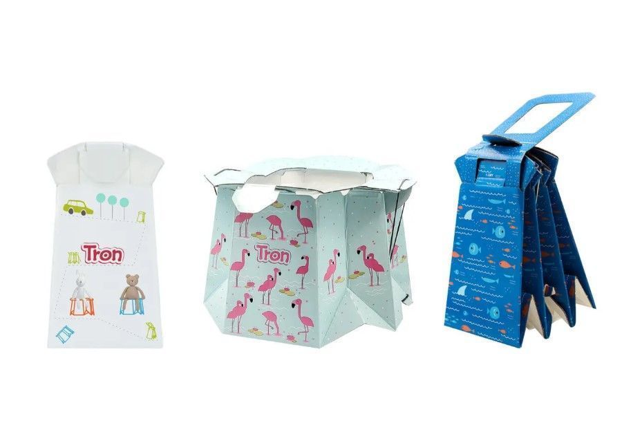 Раскладной одноразовый горшок для детей фламинго Tron/9