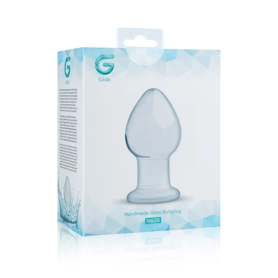 Скляна анальна пробка Glass Buttplug No. 26 Gildo/3