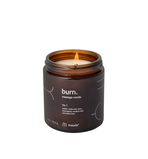 Burn no.1 amber, cedar leaf & lemongrass - Свеча для массажа - аромат №1 амбра, кедр и лемонграсс Maude, /1