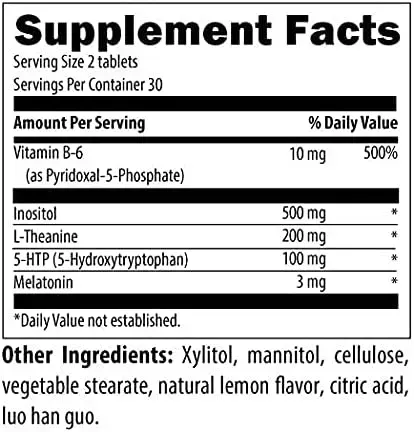 Insomnitol / Заспокійливий комплекс + мелатонін для якісного сну Designs for Health/1