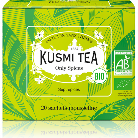 Органічний трав'яний чай Тільки Прянощі пакет Kusmi Tea, 