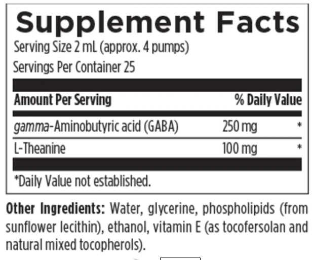 Liposomal NeuroCalm / Габа и Л-теанин в липосомальной форме Designs for Health/1