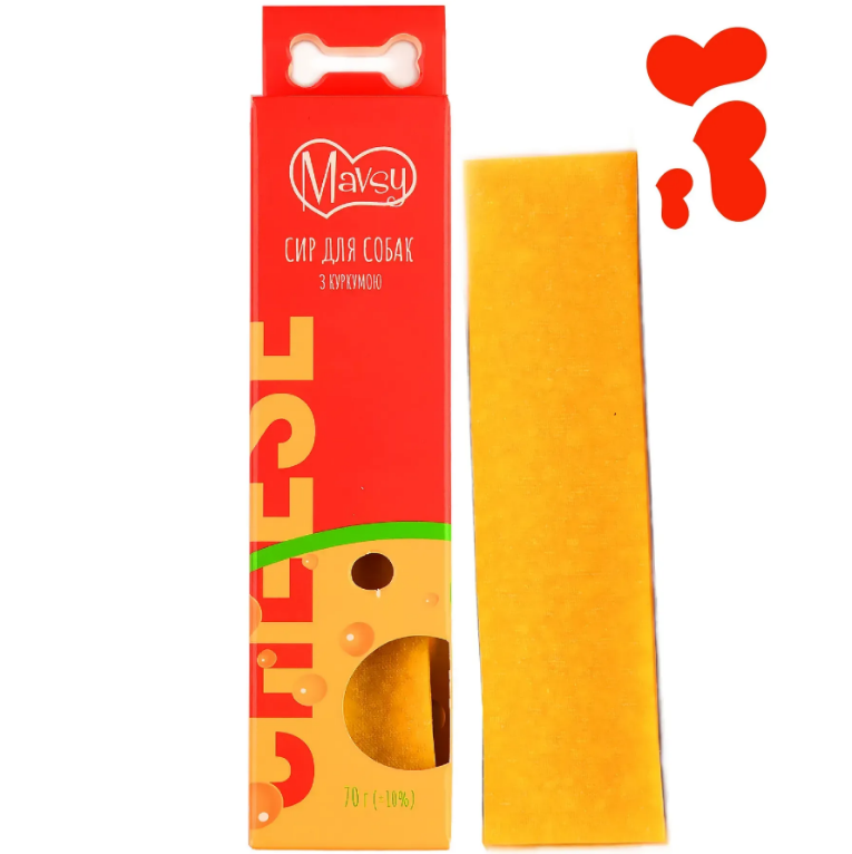 Жувальна паличка для собак CHEESE STICK з сиром та куркумою Mavsy