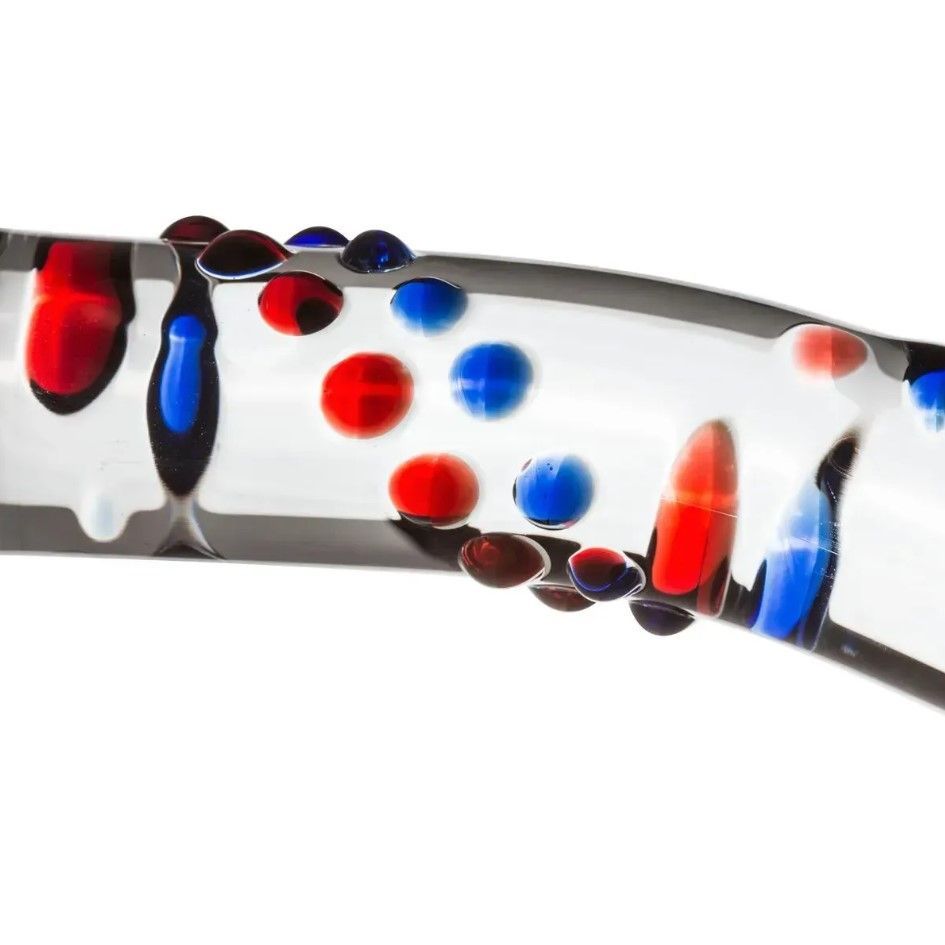 Стеклянный дилдо с изгибами и рисунком Glass Dildo No.3 Gildo/3