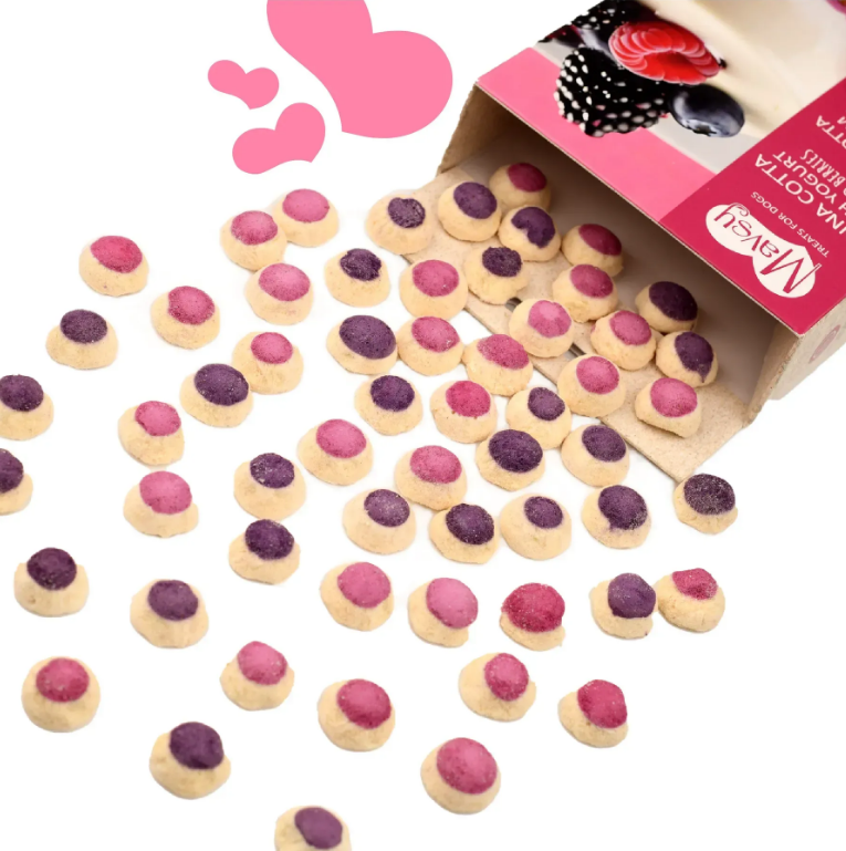 Лакомство для собак от 3-х месяцев Freeze dried PANACOTTA WITH YOGURT AND WILD BERRIES панна-котта с йогуртом и лесными ягодами Mavsy/2