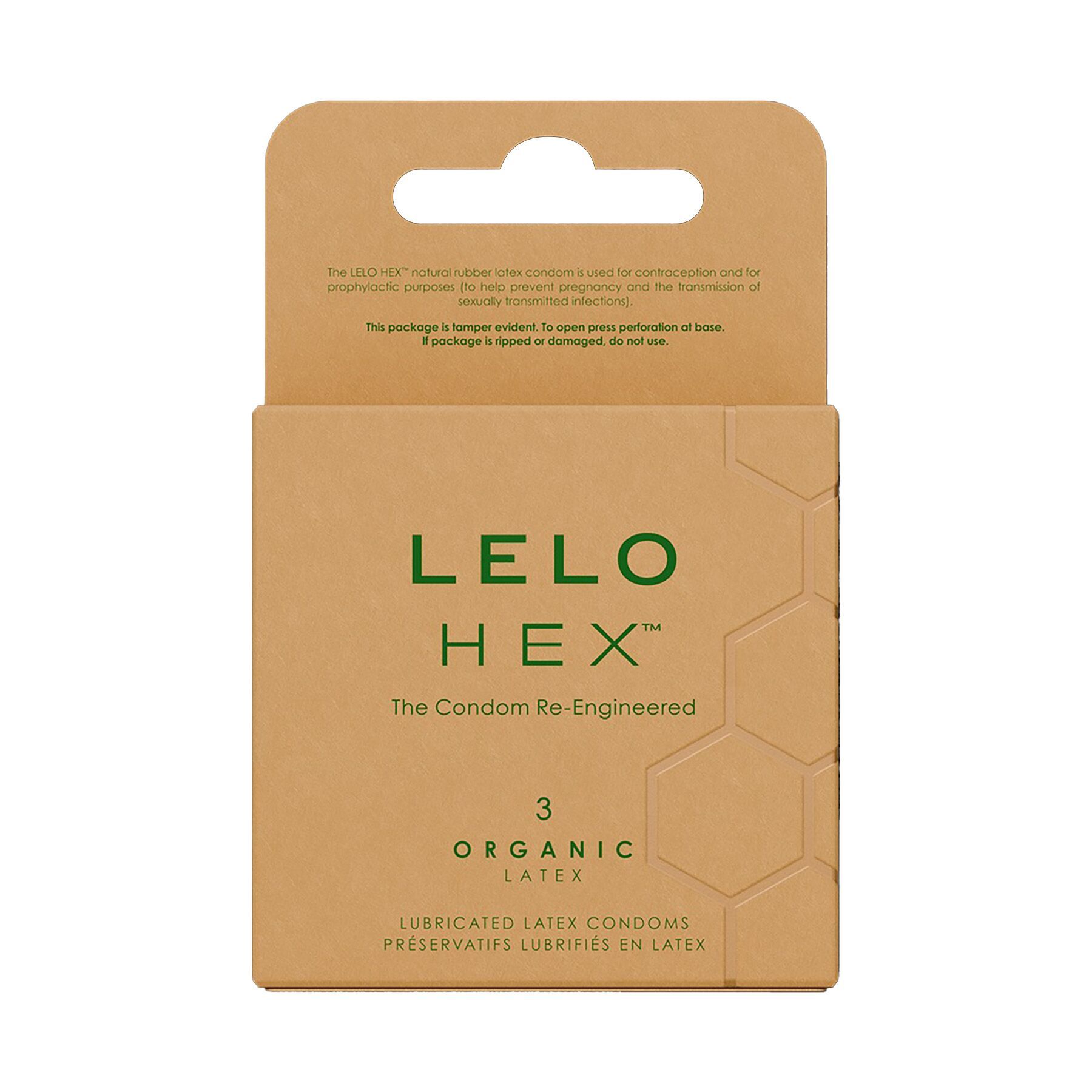 Презервативи Condoms Organic 3 Pack, тонкі та суперміцні LELO HEX