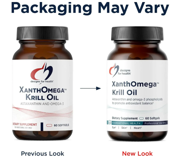 XanthOmega Krill Oil - Масло криля с астаксантином Designs for Health/1