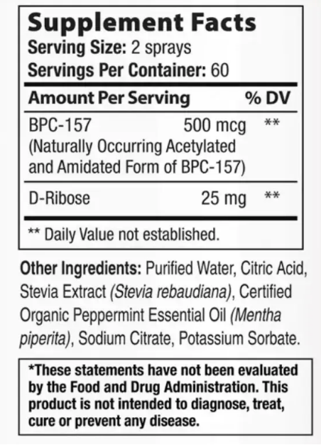 Пептиди БПС 157 оральний спрей для загоєння стінок кишківника 500 мкг Integrative Therapeutics/1